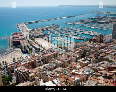 Le port d''Alicante, Espagne Banque D'Images