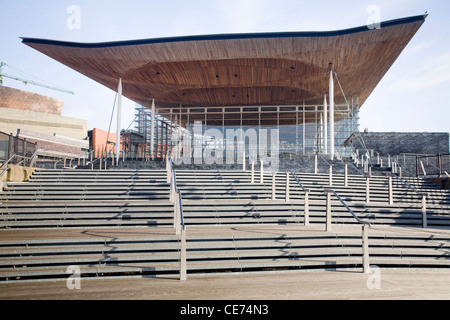 Assemblée nationale du Pays de Galles, Cardiff Bay. Banque D'Images