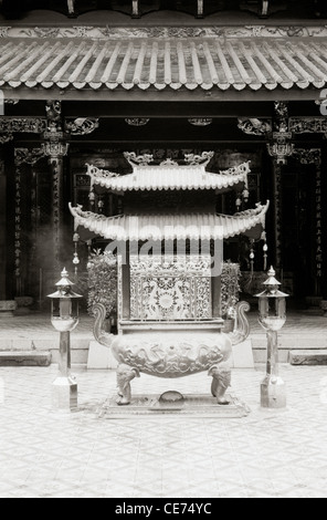 Thian Hock Keng Temple chinois dans Chinatown à Singapour en Extrême-Orient Asie du sud-est. Dédié à Mazu Déesse de la mer. Billet d'ancienne religion Banque D'Images