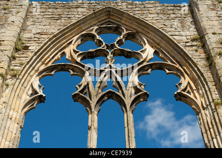 Abbaye d'Easby, ou l'Abbaye de Sainte Agathe dans Richmond, Richmondshire, Yorkshire du Nord. Banque D'Images