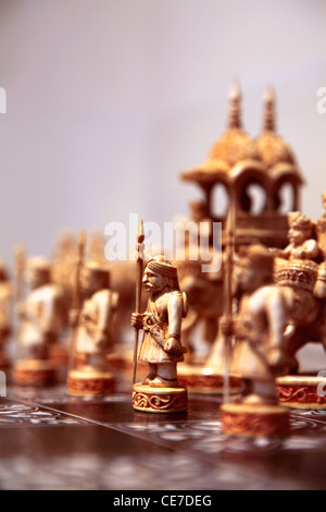 États-unis, Californie, Pasadena, un ancien jeu d'échecs de l'écran Norton Simon Museum Banque D'Images