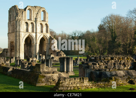 Roche Abbey, South Yorkshire, Angleterre. Banque D'Images