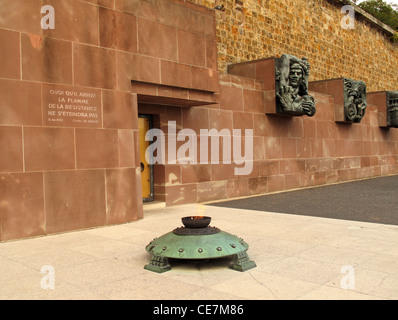 Mémorial de la France combattante au Mont Valérien, Suresnes, Hauts-de-Seine, près de Paris, France, la seconde guerre mondiale,Croix de Lorraine Banque D'Images