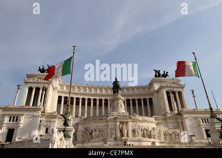 (Vittoriano monument Vittorio Emanuele II) à Rome, Italie Banque D'Images