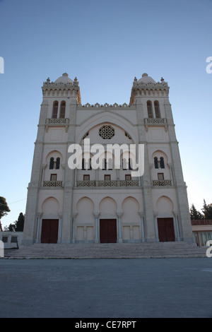 La Tunisie. Carthage. Colline de Byrsa - cathédrale Saint Louis Banque D'Images