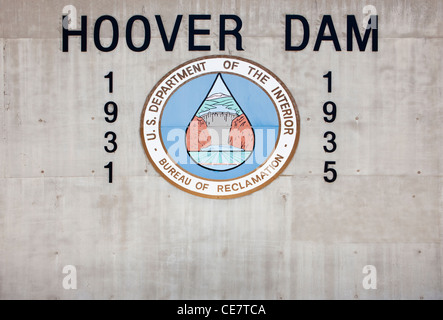 Hoover Dam, Boulder City, Nevada, USA Banque D'Images