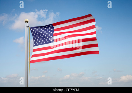 Stars and Stripes - le drapeau américain Banque D'Images