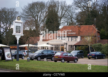 'Ye Olde Greene Manne' pub, Batchworth Heath, Northwood, Hertfordshire, Angleterre Banque D'Images
