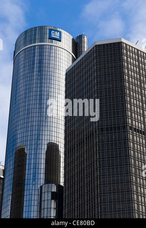 GM Renaissance Center. Detroit, Michigan, USA. Banque D'Images