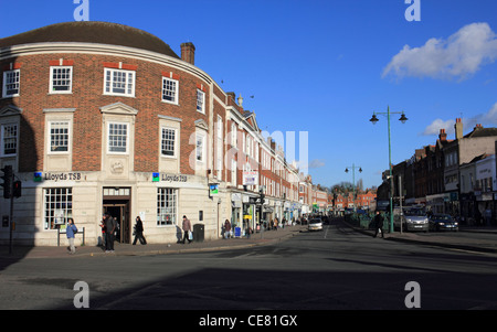 Lloyds TSB Bank au carrefour England UK Surrey Epsom Banque D'Images