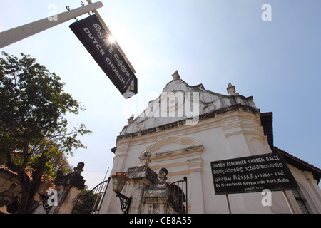 Sri Lanka, Galle, rue Church, église hollandaise, l'Amangalla, 17ème siècle, maison de ville, décadence coloniale Banque D'Images