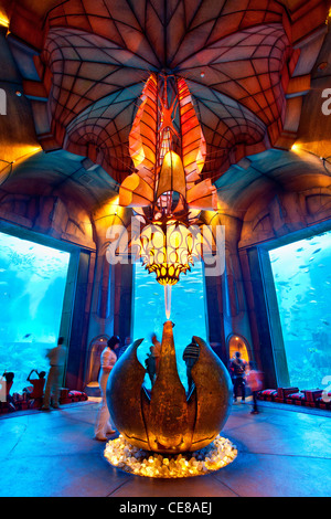 Dubaï, l'Aquarium dans l'Atlantis The Palm Resort à Dubaï Banque D'Images