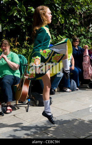 La danse irlandaise, le Glenveagh, comté de Donegal, Irlande Banque D'Images