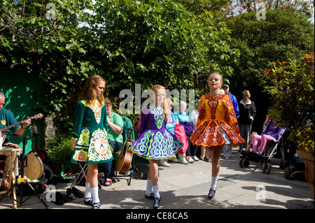 La danse irlandaise, le Glenveagh, comté de Donegal, Irlande Banque D'Images