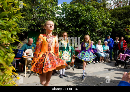 La danse irlandaise, le Glenveagh, comté de Donegal, Irlande Banque D'Images