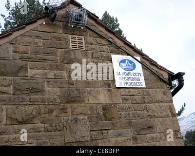 Caméras de sécurité CCTV sur campagne environnante, England, UK. Banque D'Images