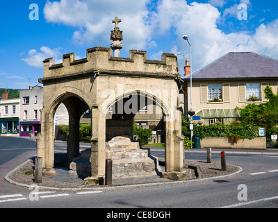 Croix du marché de cheddar à Bath Street, Cheddar, Somerset, Angleterre. Banque D'Images