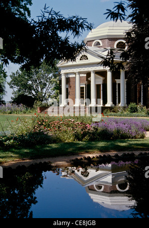 Monticello est la maison et la plantation de Thomas Jefferson, Charlottesville, Virginie, États-Unis, années 1990 Banque D'Images