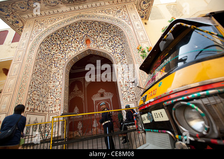 Dans le palais de la ville de Jaipur, au Rajasthan, Inde Banque D'Images