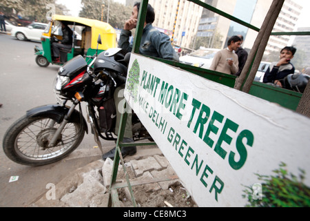 Des scènes de rue dans la région de Connaught Place à New Delhi, en Inde. Banque D'Images