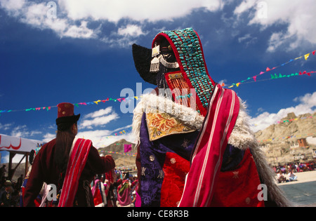 Costume traditionnel Ladhaki ; festival ladakh ; leh ; ladakh ; jammu-et-cachemire ; inde ; asie Banque D'Images