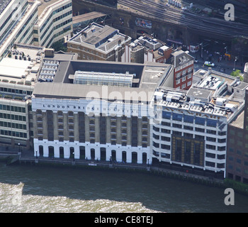 L'image aérienne de l'hôpital de London Bridge, South Bank, Southwark SE1 Banque D'Images