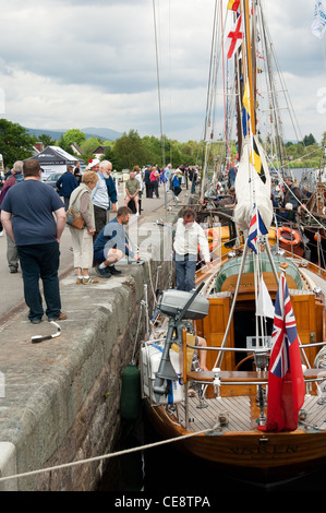 Retour à l'événement tenu le Caledonian Canal Fort William Banque D'Images