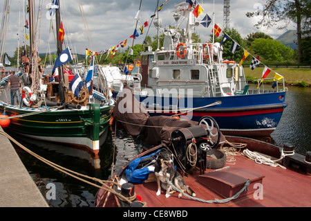 Retour à l'événement tenu le Caledonian Canal Fort William Banque D'Images