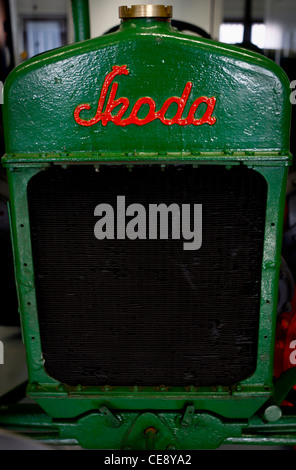 Prague, Musée national de l'Agriculture (NZM), tracteur Å koda, signe (CTK Photo/Marketa Hofmanova) Banque D'Images