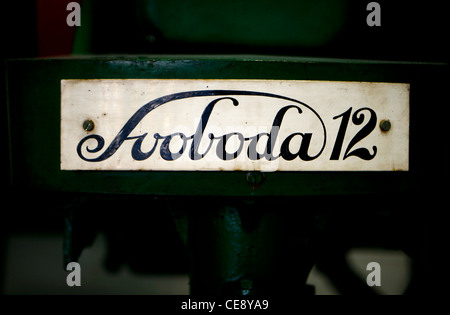 Prague, Musée national de l'Agriculture (NZM), Svoboda tracteur 12, signer (CTK Photo/Marketa Hofmanova) Banque D'Images