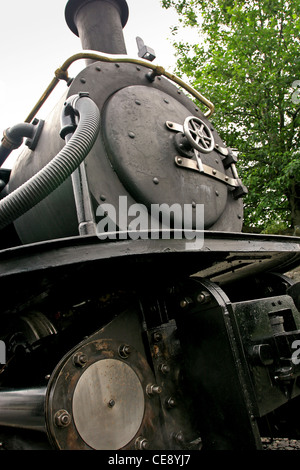 Moteurs à vapeur sur le train rural gallois Ffestiniog Service pays de Galles Royaume-Uni Banque D'Images