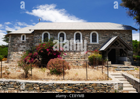 Église construite par des prisonniers de Robben Island au large de la côte de Cape Town, Western Cape, Afrique du Sud Banque D'Images