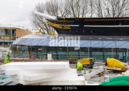 Cutty Sark - reconstruction du projet après les dégâts causés par le feu Banque D'Images