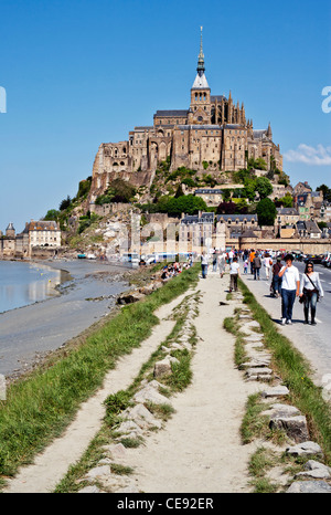 Mont St Michel., Normandie, France, Europe Banque D'Images