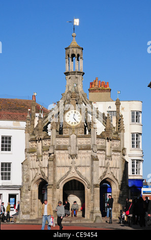 La ville de Chichester Market Cross depuis le sud. Banque D'Images