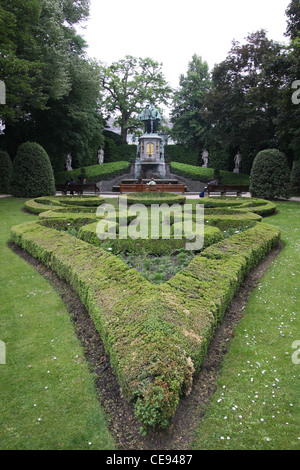 Place du Petit Sablon à Bruxelles les jardins. Banque D'Images