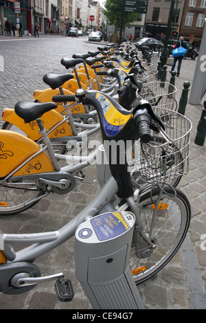 Villo ! Est un programme de location de vélos publics en Région de Bruxelles-Capitale, Belgique. Il a été lancé le 19 mai 2009. Banque D'Images