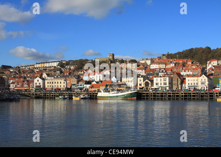 Le port de Scarborough, North Yorkshire UK Banque D'Images