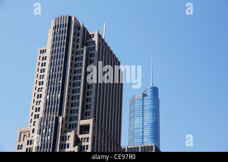 NBC Tower, Trump Tower en arrière-plan. Chicago Illinois Banque D'Images