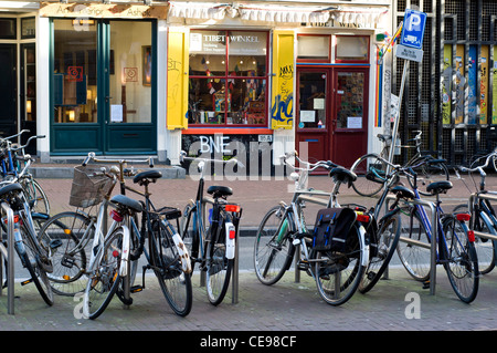 Le centre-ville d'Amsterdam, Pays-Bas Hollande,Scène de rue Banque D'Images