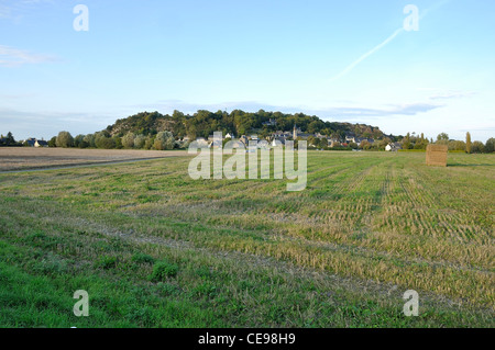 Mont Dol (Baie du Mont Saint Michel), près de Dol de Bretagne (Bretagne, France). Banque D'Images