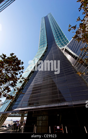 Le CMA CGM Tower est un gratte-ciel de 147m d'Euroméditerranée, le quartier central des affaires de Marseille, France Banque D'Images