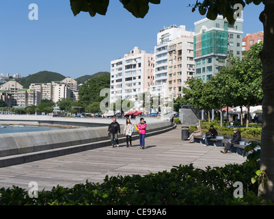 La population de HONG KONG dh Stanley Stanley Stanley Bay marche promenade d'hiver Banque D'Images