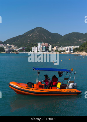 HONG KONG STANLEY dh bateau gonflable de sécurité St Stephens Stanley Bay Beach Banque D'Images