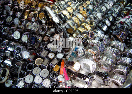 Watch and Jewellery boutique au marché central, Phnom Penh, Cambodge, Asie Banque D'Images