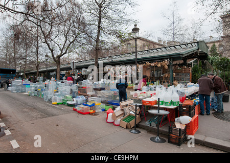 Marché des oiseaux dans un lieu de Paris Banque D'Images