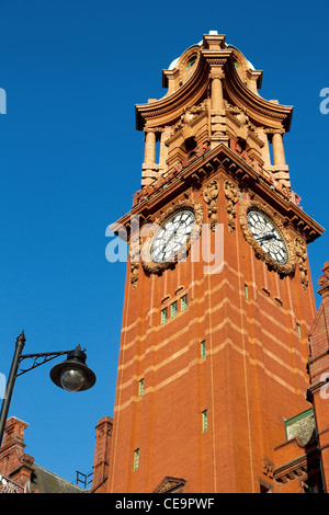 Tour de l'horloge du Palace Hotel, anciennement Refuge bâtiment Assurance, Oxford Street, Manchester, UK Banque D'Images