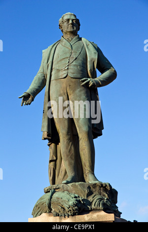 Statue de Sir Robert Peel , Place du marché, Bury, Greater Manchester, UK Banque D'Images