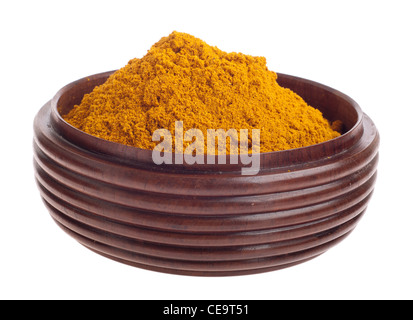 Curcuma sur bol Banque D'Images
