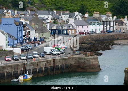 Une vue de Portpatrick à partir du Nord. Portpatrick est petit port et village de Dumfries et Galloway sur la côte ouest de l'Écosse Banque D'Images